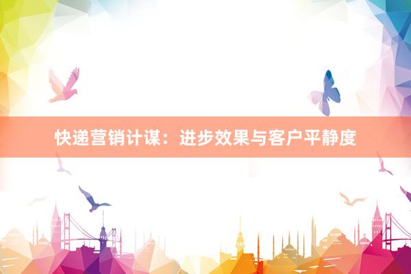 快递营销计谋：进步效果与客户平静度
